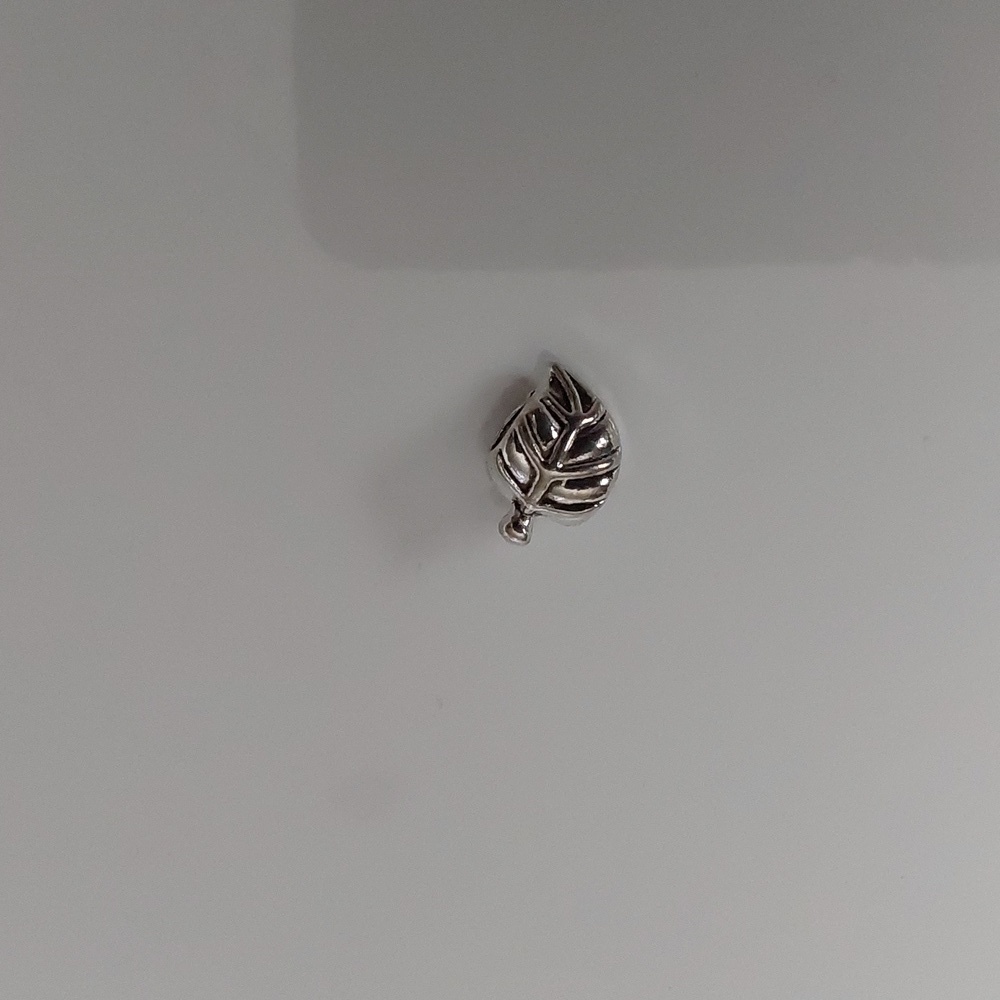 Leaf Charm for European Style Bracelets Fits Pandora Systems